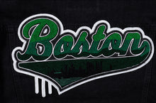 Load image into Gallery viewer, Hip Hop 50 "Boston" Black Denim Jacket