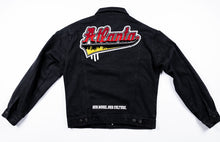 Load image into Gallery viewer, Hip Hop 50 "Atlanta" Black Denim Jacket