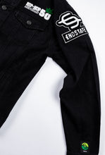 Load image into Gallery viewer, Hip Hop 50 "Boston" Black Denim Jacket