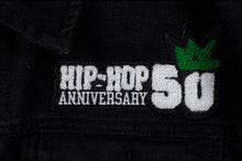 Load image into Gallery viewer, Hip Hop 50 "Boston" Black Denim Jacket