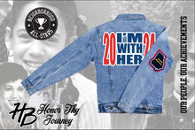 Load image into Gallery viewer, "Im with Her 2024 " Denim Jacket