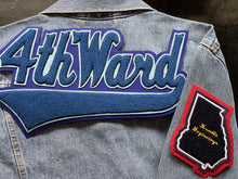 Load image into Gallery viewer, Blue & Sky Blue 4th Ward Denim Jacket