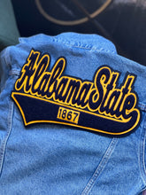 Load image into Gallery viewer, Alabama State University Denim Jacket