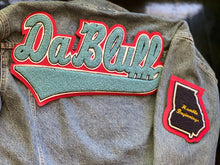 Load image into Gallery viewer, Columbia Blue Scarlet Red "DaBluff" Denim jacket i