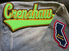 Load image into Gallery viewer, Neon Green & Yellow "Crenshaw" Denim Jacket