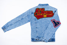 Load image into Gallery viewer, Cardinal Red “Mt.Vernon” Denim Jacket