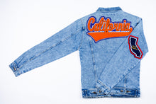 Load image into Gallery viewer, Burnt Orange & Purple  “California" Denim Jacket