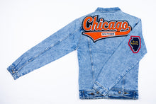Load image into Gallery viewer, "Chicago Southside" Burnt Orange Denim Jacket