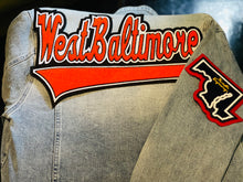 Load image into Gallery viewer, Burnt Orange “West Baltimore” Denim Jacket