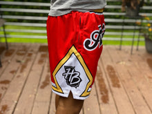 Load image into Gallery viewer, Red & Yellow “Atlanta” shorts