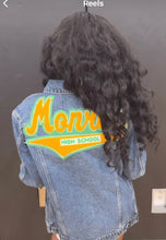 Load image into Gallery viewer, Monroe High School Denim Jacket