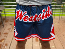 Load image into Gallery viewer, Royal Blue & Red "Westside” Shorts