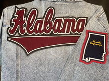 Load image into Gallery viewer, Scarlet Red “Alabama” Denim Jacket