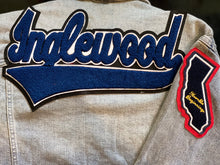 Load image into Gallery viewer, Royal Blue & White “Inglewood” Denim Jacket