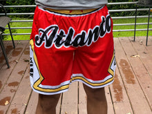 Load image into Gallery viewer, Red & Yellow “Atlanta” shorts