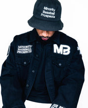 Load image into Gallery viewer, Minority Baseball Prospects X Humble Beginnings USA -Black Denim Jacket