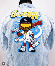 Load image into Gallery viewer, Minority Baseball Prospects X Humble Beginnings USA -Swaggy Denim Jacket