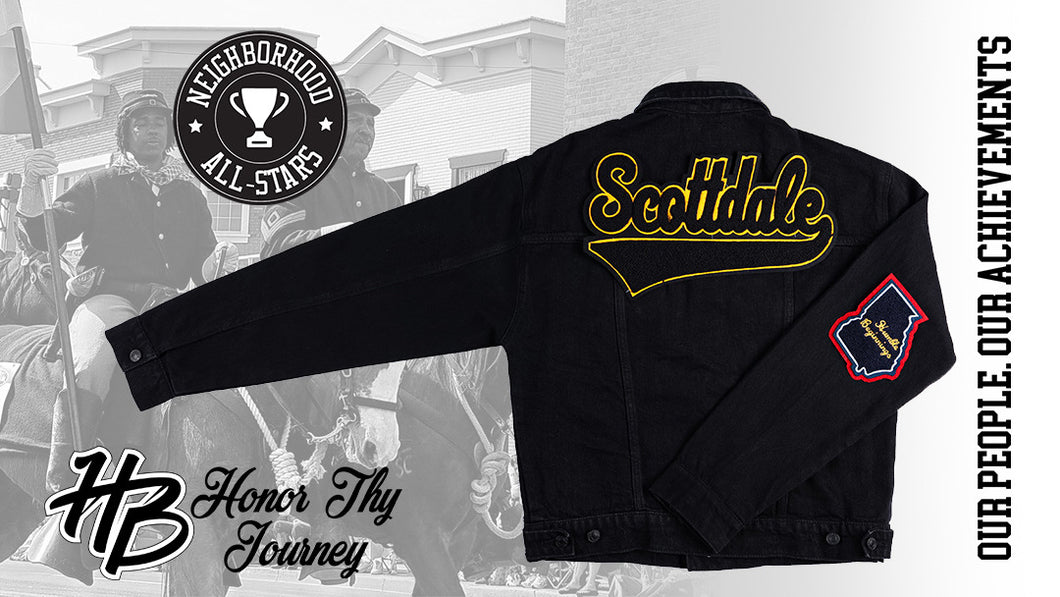 Our Black & Gold “Scottdale” Black Denim Jacket