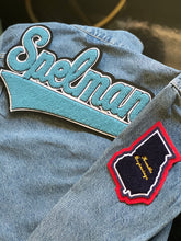 Load image into Gallery viewer, Spelman Denim Jacket + Extra Patch
