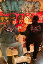 Load image into Gallery viewer, Black &amp; Red “Cascade” SW Atlanta Blue Denim Jacket
