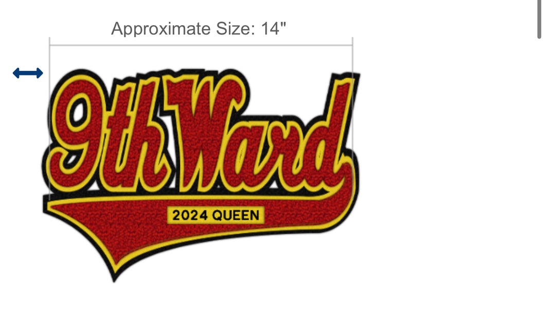 “2024 9th Ward Queen ” Denim Jacket