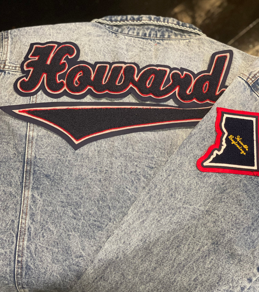 Howard University Custom Denim jacket