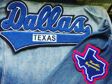 Load image into Gallery viewer, Dallas, Texas (Blue &amp; White ) Denim Jackets
