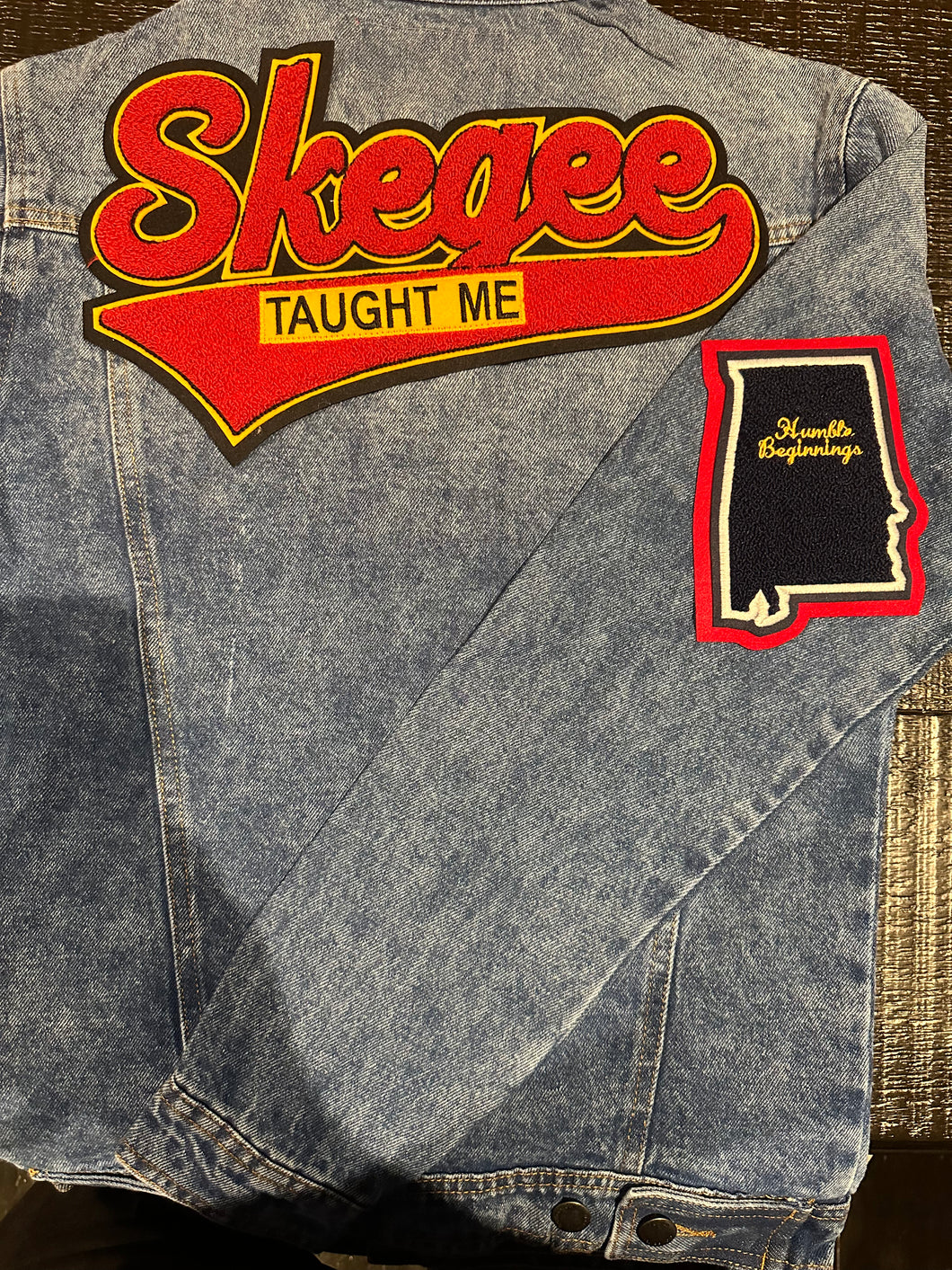 Exclusive Skegee Taught me Denim Jacket
